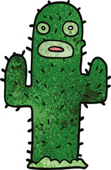 cartoon doodle cactus