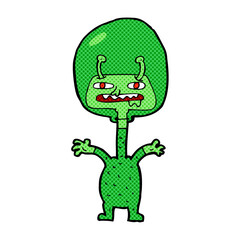 cartoon space alien