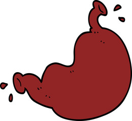 cartoon doodle human organ