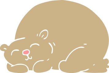 cartoon doodle content bear sleeping
