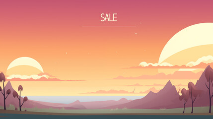 Sale banner, summer sale, fall sale beauty sale