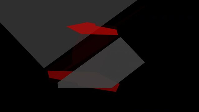 Background with geometric triangle and arrows in Black and Red