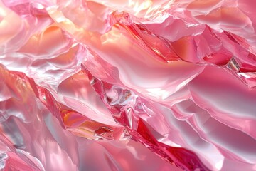 pink mettalic background, The luminous sheen of a smooth, blush-toned metallic gradient..