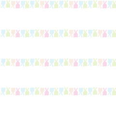 Seamless pattern with easter bunny