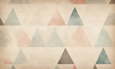 abstract triangle wallpaper vintage - obrazy, fototapety, plakaty