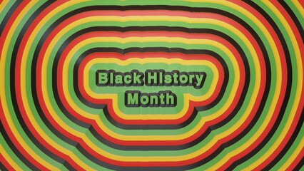 Vibrant Tapestry of Legacy: Celebrate Black History Month with mesmerizing wave of colors and the powerful message "Black History Matters". Immerse yourself in the heritage of the Afro community 2024