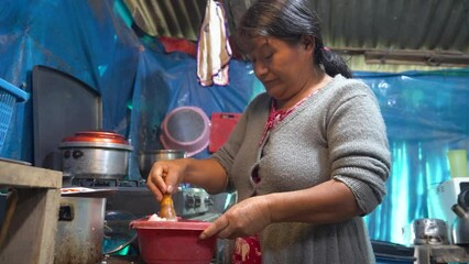 Mujer Cosinando Rural