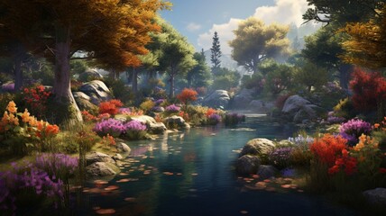 Enchanting Harmony: A Captivating Overture of Nature's Melody, Where Tranquil Myrtle Leaves Dance to the Rhythm of the Woodland Serenade