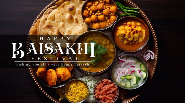 Happy Baisakhi design template, wheat field for Punjabi harvest festival Vaisakhi