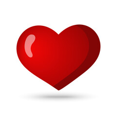 Happy valentines Day red heart