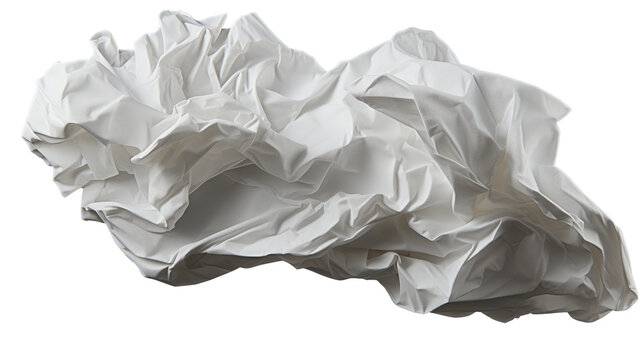 Crumpled paper trash garbage