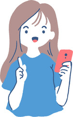 Tech Guidance Talk by a Girl Vector