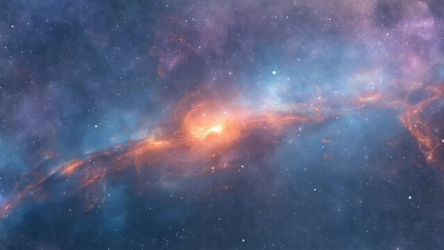 Flying through the space and into infinite galaxies, for presentation. 4k loop outer space time-lapse video background