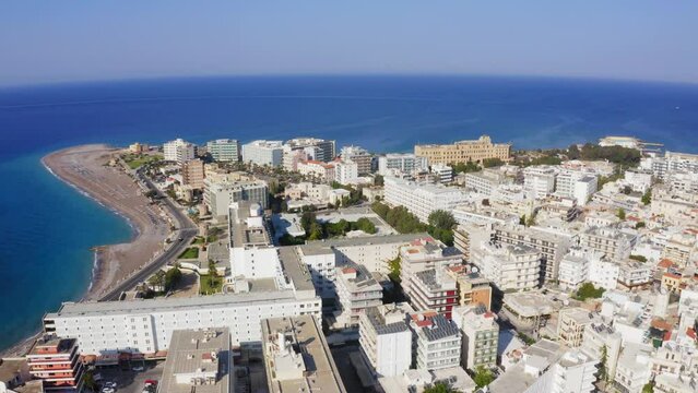 Rhodes Island, Greece - drone flight