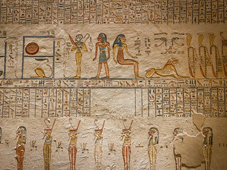 Tomb of Memnon KV9 in the Egyptian Valley of the Kings, in the Theban necropolis, Egypt, Luxor