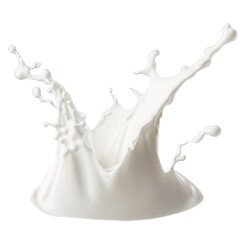 Pouring milk splash isolated on white background. Splash of milk or cream isolated on white background With clipping path. png image