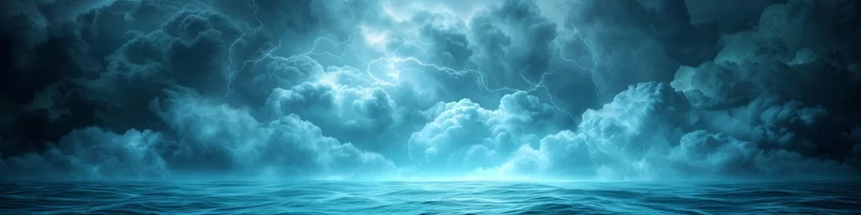 Fotobehang Mystical Ocean Storm Clouds: Serene and Menacing Beauty © Ross