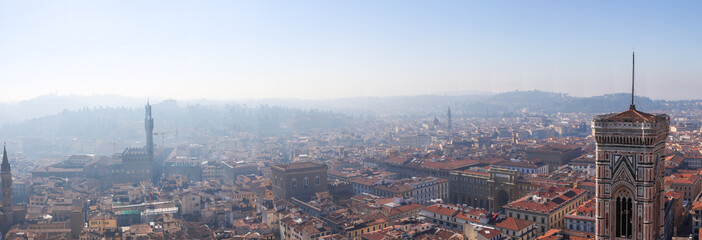 Vista panoramica della città di Firenze, Italia