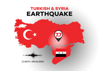Turkiye ve Suriye Depremi. Translation: Turkey and Syria Earthquake. Earthquake hit two countries.