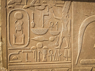 Karnak Temple is dedicated to the temple complex of Ancient Egypt. Thebes, Karnak, Luxor, Egypt