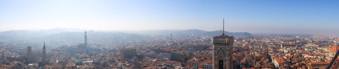 Vista panoramica della città di Firenze, Italia