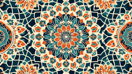 Beautiful structure of a repeating pattern in Arabic style