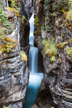 Waterfall, Maligne Canyon, Jasper National Park, Alberta, Canada
