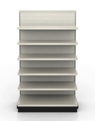 Store Shelves, Empty Shelf Display, Marketing Mockup © MrGeoff