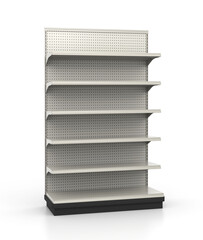 Store Shelves, Empty Shelf Display, Marketing Mockup © MrGeoff