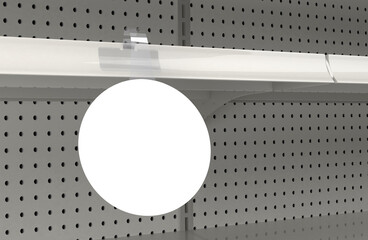 Store Shelves, Empty Shelf Display, Marketing Mockup © MrGeoff