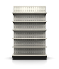 Store Shelves, Empty Shelf Display, Marketing Mockup © MrGeoff