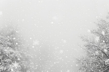 a white snowy background with snow flakes 