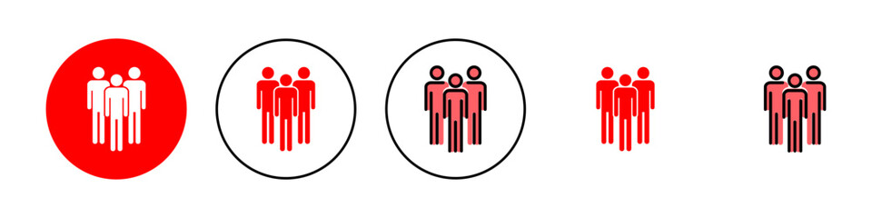People icon set  illustration. person sign and symbol. User Icon vector