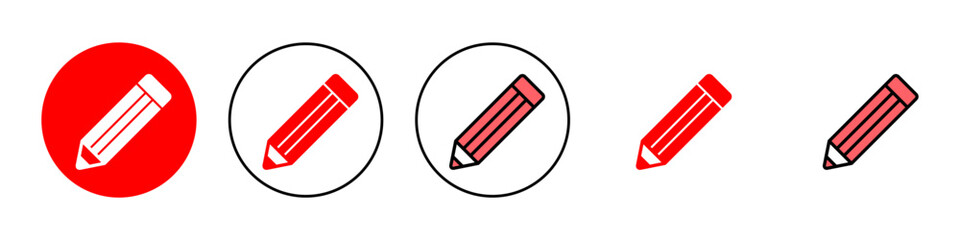 Pencil icon set illustration. pen sign and symbol. edit icon vector