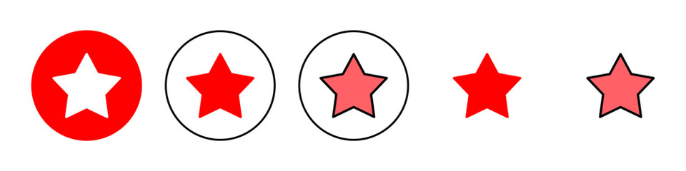 Star Icon set illustration. rating sign and symbol. favourite star icon