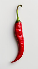 red chili pepper isolated on white