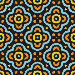 Fototapeta premium simple pattern abstract flower batik pillow carpet dress