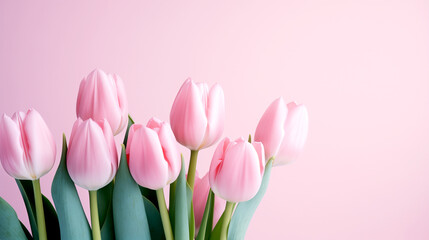 Tulips - Classic beauty - Pink flowers.