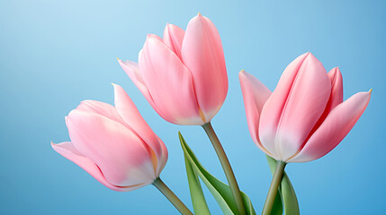 Tulips - Classic beauty - Pink flowers.