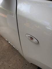 Car side blinker light, amber light, turn signal indicator and light