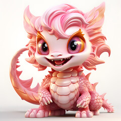 pink chibi dragon