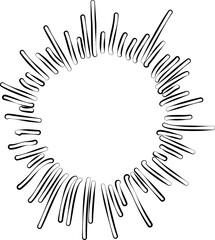 Sun symbols hand drawn. Summer icon design