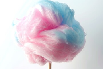 White background with cotton candy
