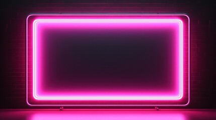 Neon sign RGB color photo illustration mockup template, cafe restaurant sign advertising.