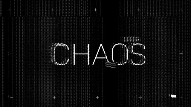 Chaotic Glitchy Title