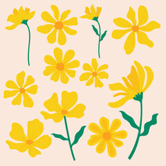 Fototapeta premium seamless background with flowers