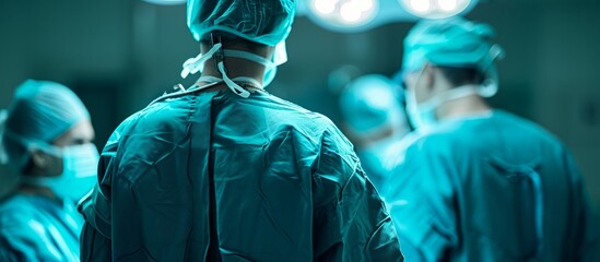 Surgeon uses endoscopic microdiscectomy to treat herniated intervertebral disc.