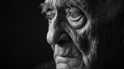 An elderly man his face etched with wisdom a survivor of past political perseion and a voice of guidance for those still struggling.