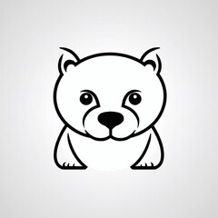Bold Monochromatic Animal Vector Icon