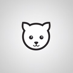 Bold Monochromatic Animal Vector Icon